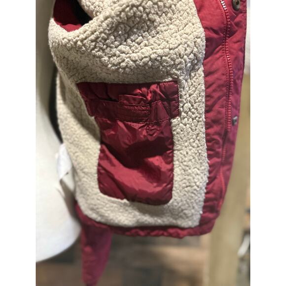 Hollister California All-Weather Maroon Jacket-Sherpa Lined - Size S - Picture 8 of 10